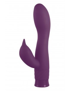 NMC 6.5 INCH RECHARGEABLE SILICONE 10 FUNCTIONS SPEED VIBRATOR PURPLE