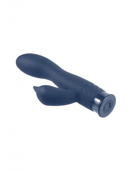 NMC 6.5 INCH RECHARGEABLE SILICONE 10 FUNCTIONS SPEED VIBRATOR BLUE
