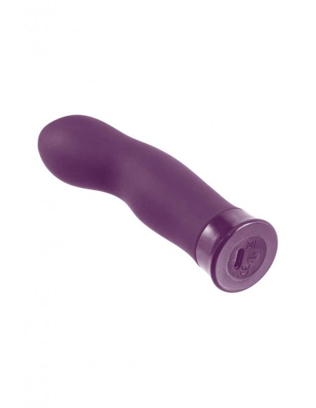 NMC 5 INCH RECHARGEABLE SILICONE 10 FUNCTIONS SPEED VIBRATOR PURPLE