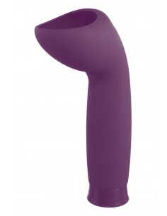 NMC 5.5 INCH RECHARGEABLE SILICONE 10 FUNCTIONS SPEED GLANS STIMULATOR PURPLE