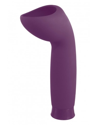 NMC 5.5 INCH RECHARGEABLE SILICONE 10 FUNCTIONS SPEED GLANS STIMULATOR PURPLE