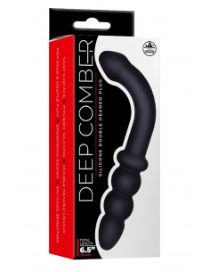 NMC 6.5 INCH SILICONE DOUBLE HEADED PLUG BLACK 2