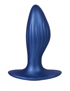 NMC 4.5 INCH SILICONE ANAL PLUG METALLIC BLUE