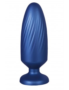 NMC 5 INCH SILICONE ANAL PLUG METALLIC BLUE