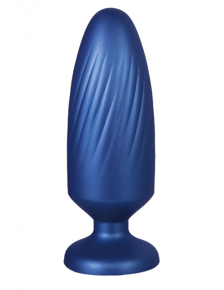 NMC 5 INCH SILICONE ANAL PLUG METALLIC BLUE