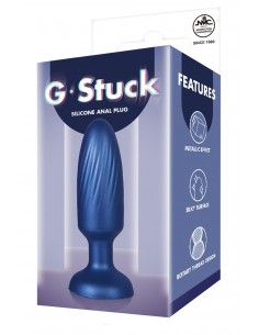 NMC 3.5 INCHSILICONE ANAL PLUG METALLIC BLUE 2