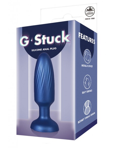 NMC 3.5 INCHSILICONE ANAL PLUG METALLIC BLUE