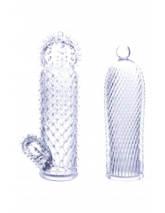 NMC 2 SEDUCTIVE TICKLER SLEEVES SET CLEAR