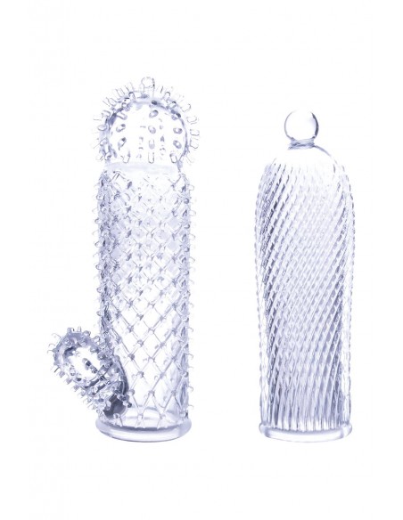 NMC 2 SEDUCTIVE TICKLER SLEEVES SET CLEAR