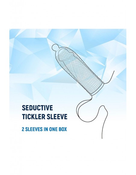 NMC 2 SEDUCTIVE TICKLER SLEEVES SET CLEAR