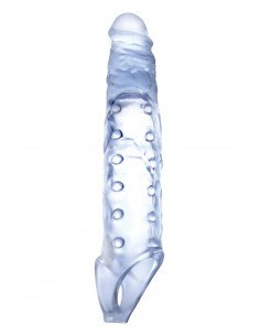 NMC 9 INCH TPE TRANSPARENT PENIS LENGTH ENHANCER WITH BALL STRAP