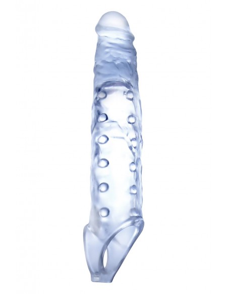 NMC 9 INCH TPE TRANSPARENT PENIS LENGTH ENHANCER WITH BALL STRAP