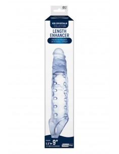 NMC 9 INCH TPE TRANSPARENT PENIS LENGTH ENHANCER WITH BALL STRAP 2