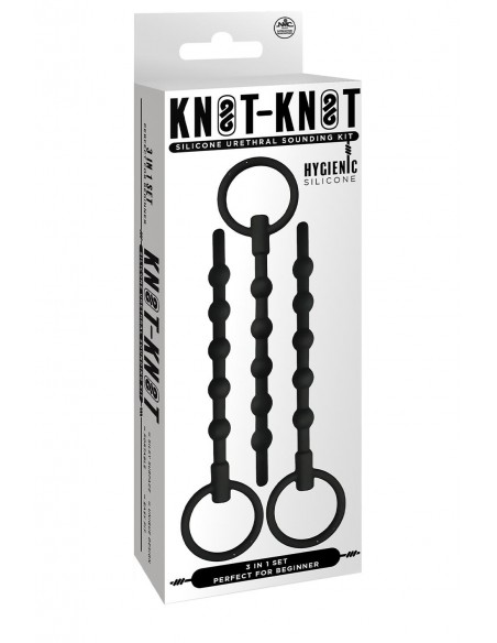 NMC 3 IN 1 SILICONE URETHRAL SOUND KIT SET BLACK