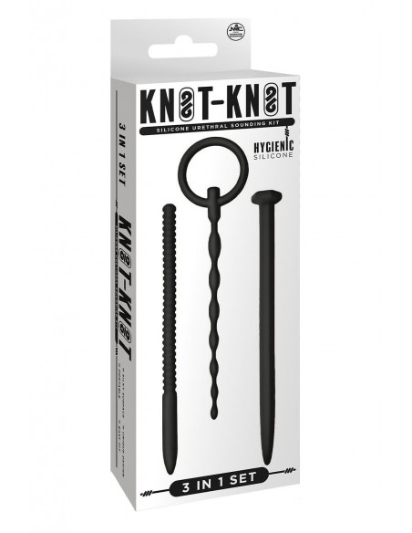 NMC 3 IN 1 SILICONE URETHRAL SOUND KIT SET BLACK