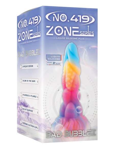NMC 8 INCH SILICONE MONSTER DILDO GLOW IN THE DARK