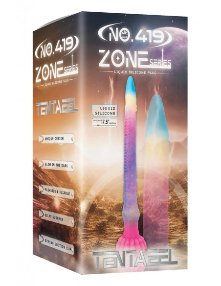 NMC 17.5 INCH SILICONE MONSTER DILDO GLOW IN THE DARK
