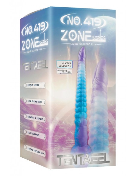NMC 12 INCH SILICONE MONSTER DILDO GLOW IN THE DARK