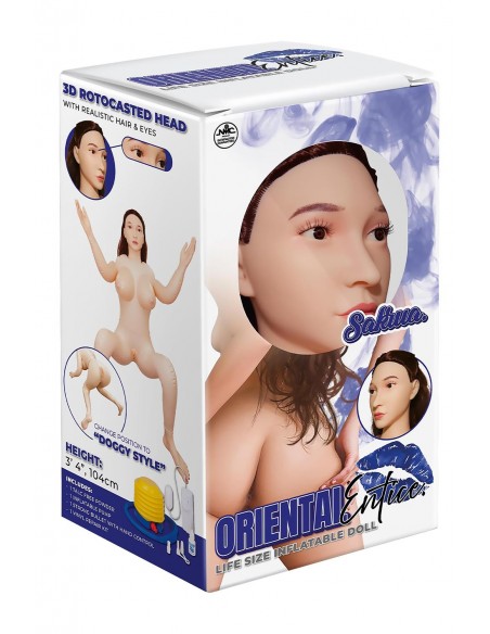 NMC 104CM PVC INFLATABLE SITTING DOLL WITH ASIAN FACE