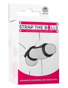 NMC SILICONE COCK STRAP WITH BALL STRETCHER BLACK 2