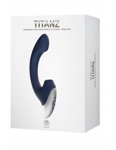 NMC SILICONE RECHARGEABLE VIBRATOR BLUE 2