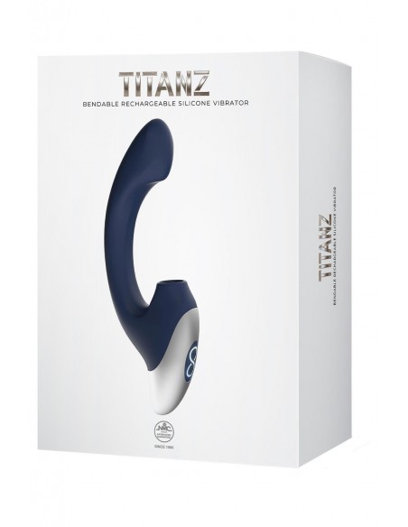 NMC SILICONE RECHARGEABLE VIBRATOR BLUE