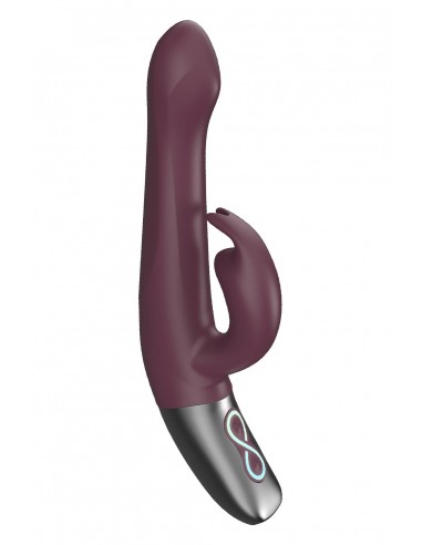 NMC 8.5 INCH SILICONE RECHARGEABLE VIBRATOR RUBINE RED