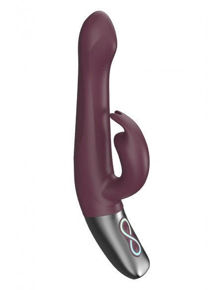 NMC 8.5 INCH SILICONE RECHARGEABLE VIBRATOR RUBINE RED