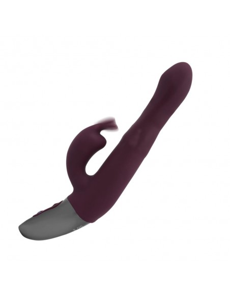 NMC 8.5 INCH SILICONE RECHARGEABLE VIBRATOR RUBINE RED