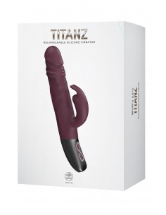 NMC SILICONE RECHARGEABLE VIBRATOR RUBINE RED 2