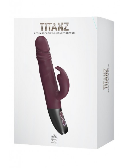 NMC SILICONE RECHARGEABLE VIBRATOR RUBINE RED