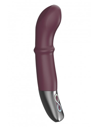 NMC 7 INCH SILICONE RECHARGEABLE VIBRATOR RUBINE RED