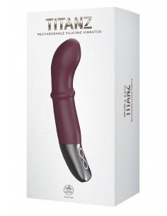 NMC 7 INCH SILICONE RECHARGEABLE VIBRATOR RUBINE RED 2
