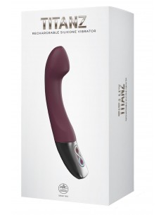 NMC SILICONE RECHARGEABLE VIBRATOR RUBINE RED 2