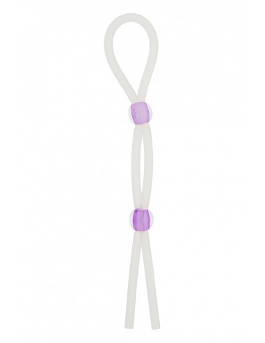 SILICONE LASSO COCK RING DUAL BEADS