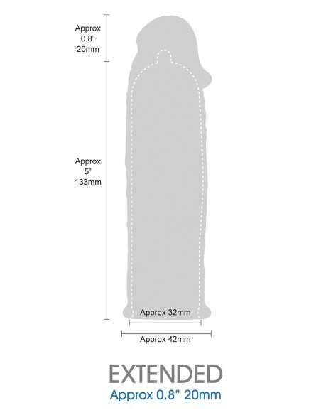 LENGTH EXTENDER SLEEVE 6INCH BLACK