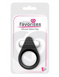 ALL TIME FAVORITES SILICONE STIMU-RING BLACK 2