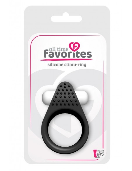 ALL TIME FAVORITES SILICONE STIMU-RING BLACK