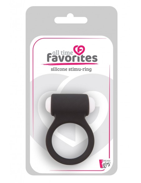 ALL TIME FAVORITES SILICONE STIMU-RING BLACK
