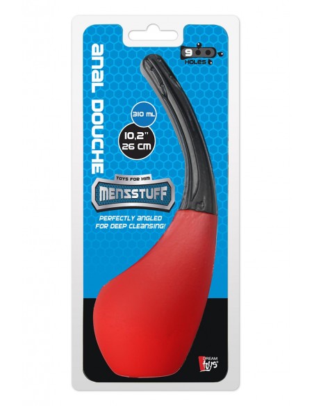 MENZSTUFF 9 HOLE ANAL DOUCHE RED/BLACK