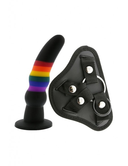 ESSENTIALS STRAP ON SOLID DILDO