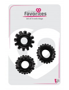 ALL TIME FAVORITES SET OF 3 COCKRINGS BLACK 2