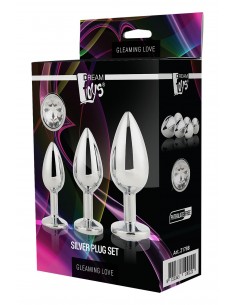 GLEAMING LOVE SILVER PLUG SET 2