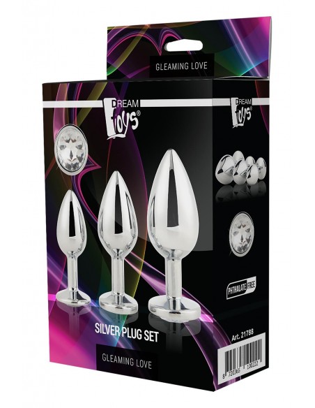 GLEAMING LOVE SILVER PLUG SET