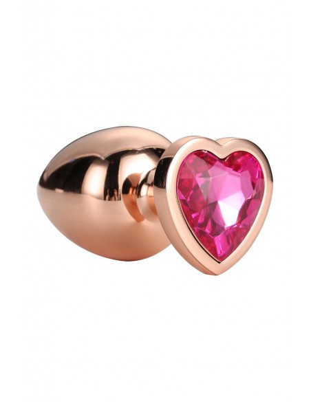 GLEAMING LOVE ROSE GOLD PLUG LARGE