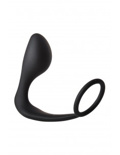 FANTASSTIC ANAL PLUG WITH COCKRING BLACK