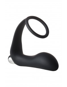 FANTASSTIC VIBRATING ANAL PLUG WITH COCKRING BLACK