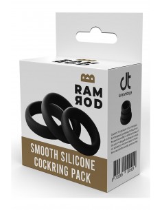RAMROD SMOOTH SILICONE COCKRING PACK 2