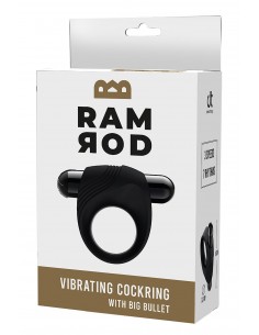 RAMROD VIBRATING COCKRING WITH BIG BULLET BLACK 2
