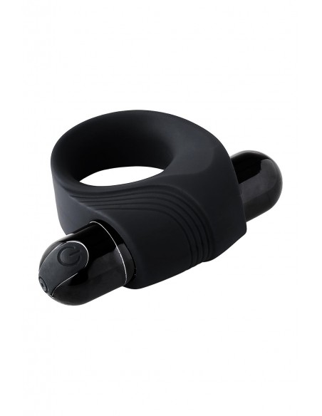 RAMROD VIBRATING COCKRING WITH BIG BULLET BLACK